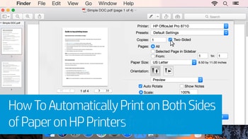 how to hp photosmart d110 duplex printing