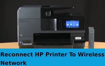 reconnect hp printer to wireless network