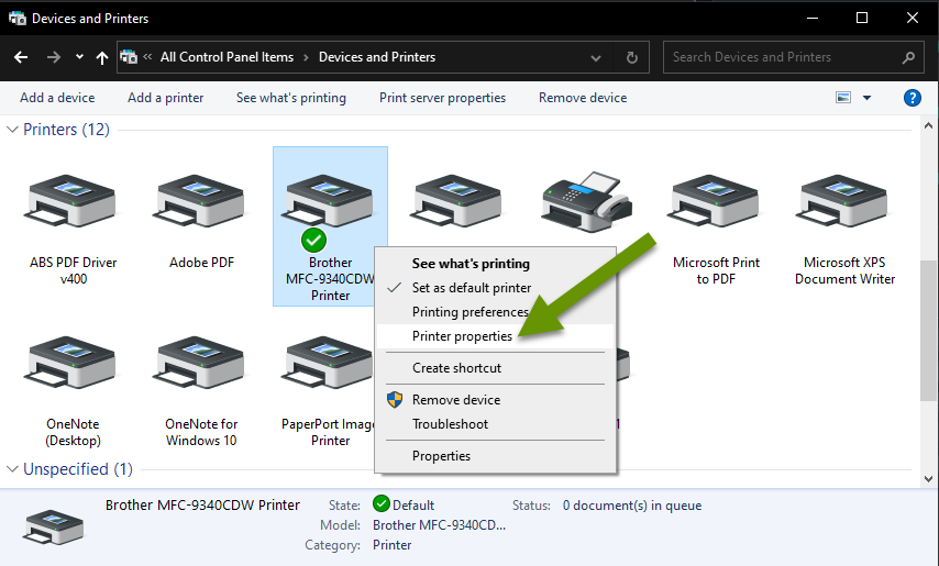 Advanced Printer Settings