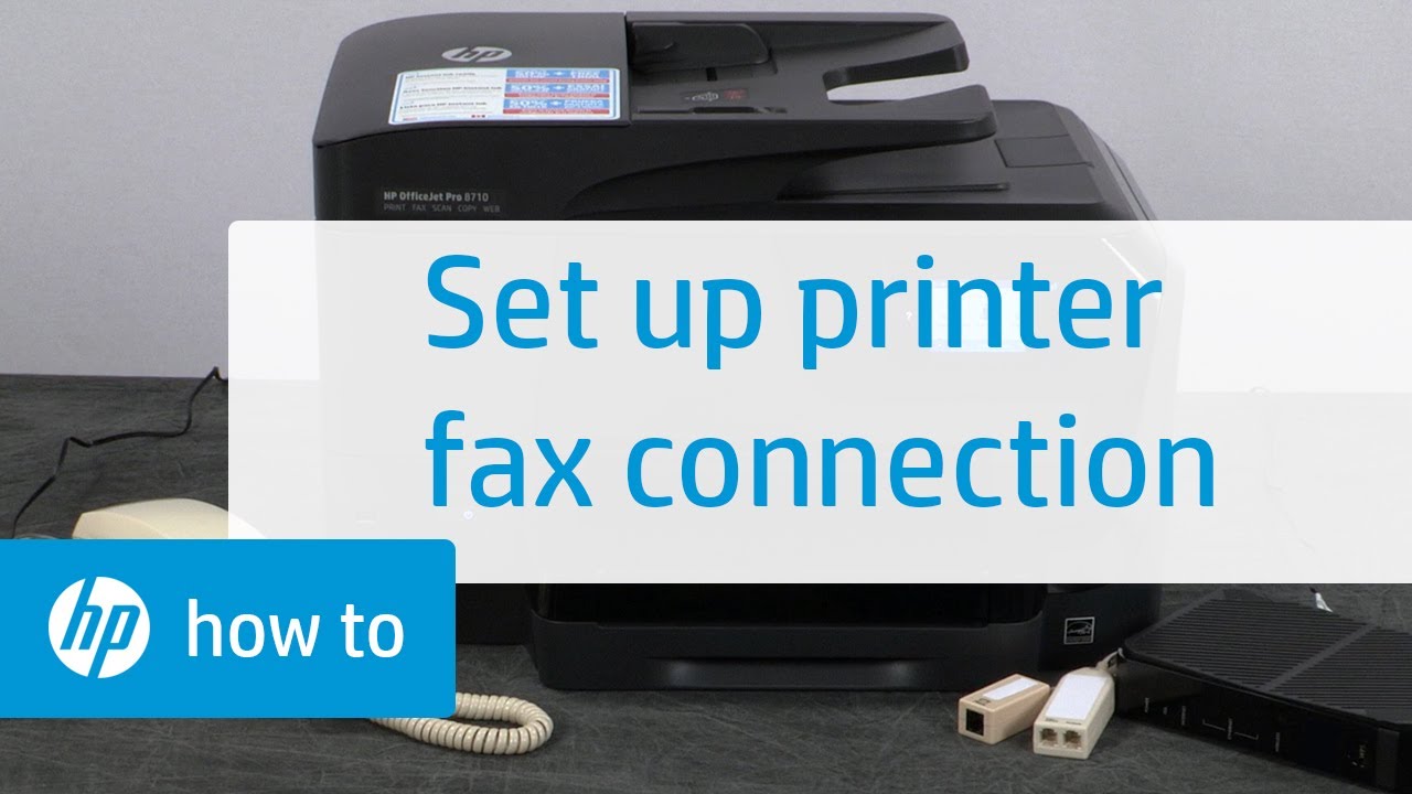 how to set up fax on printer