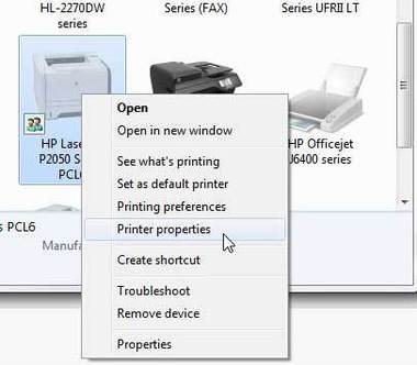 Как настроить принтер hp laserjet p2055dn