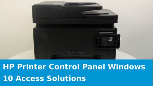 HP Printer - Control Panel Features in Windows 10